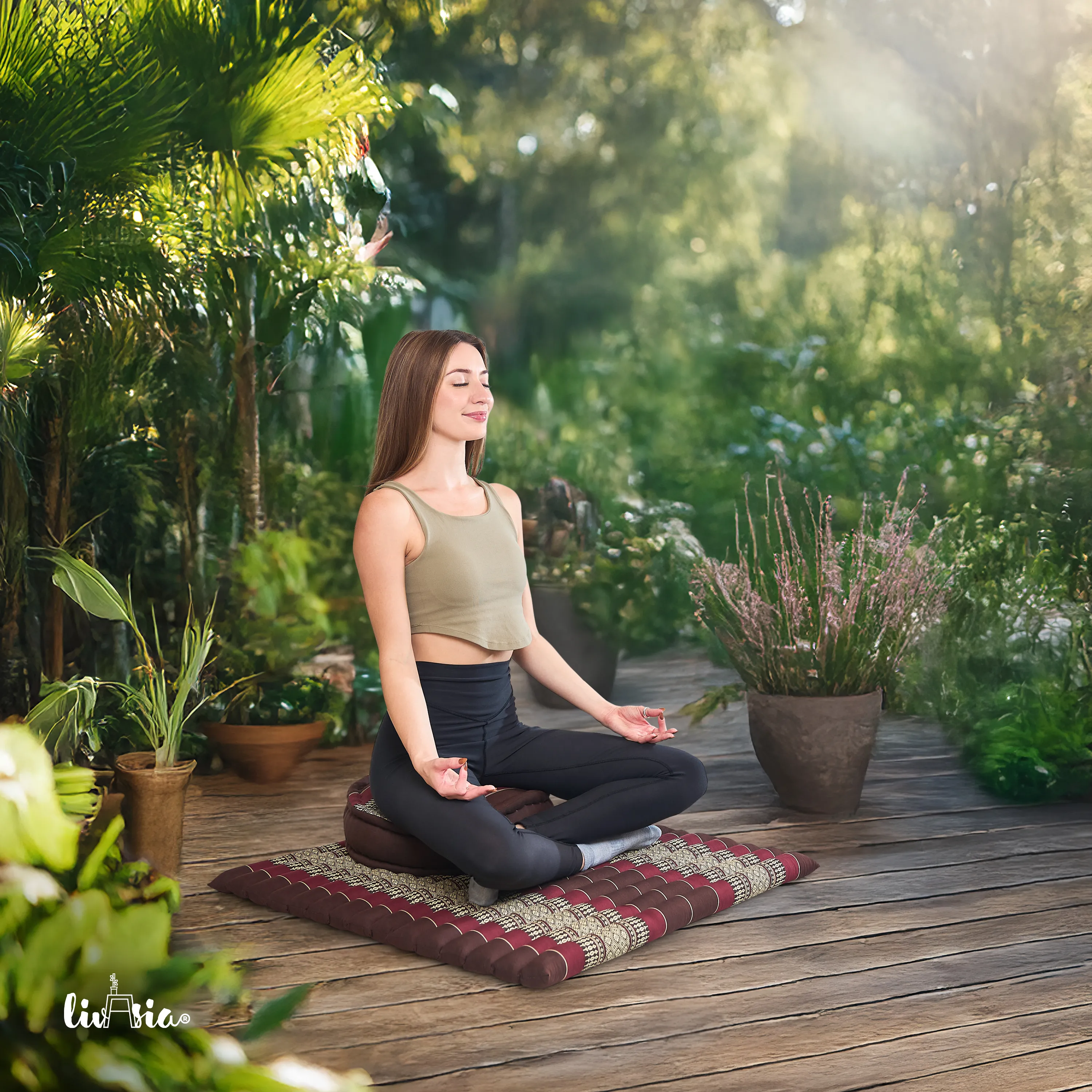 Kapok meditationskudde, set XL