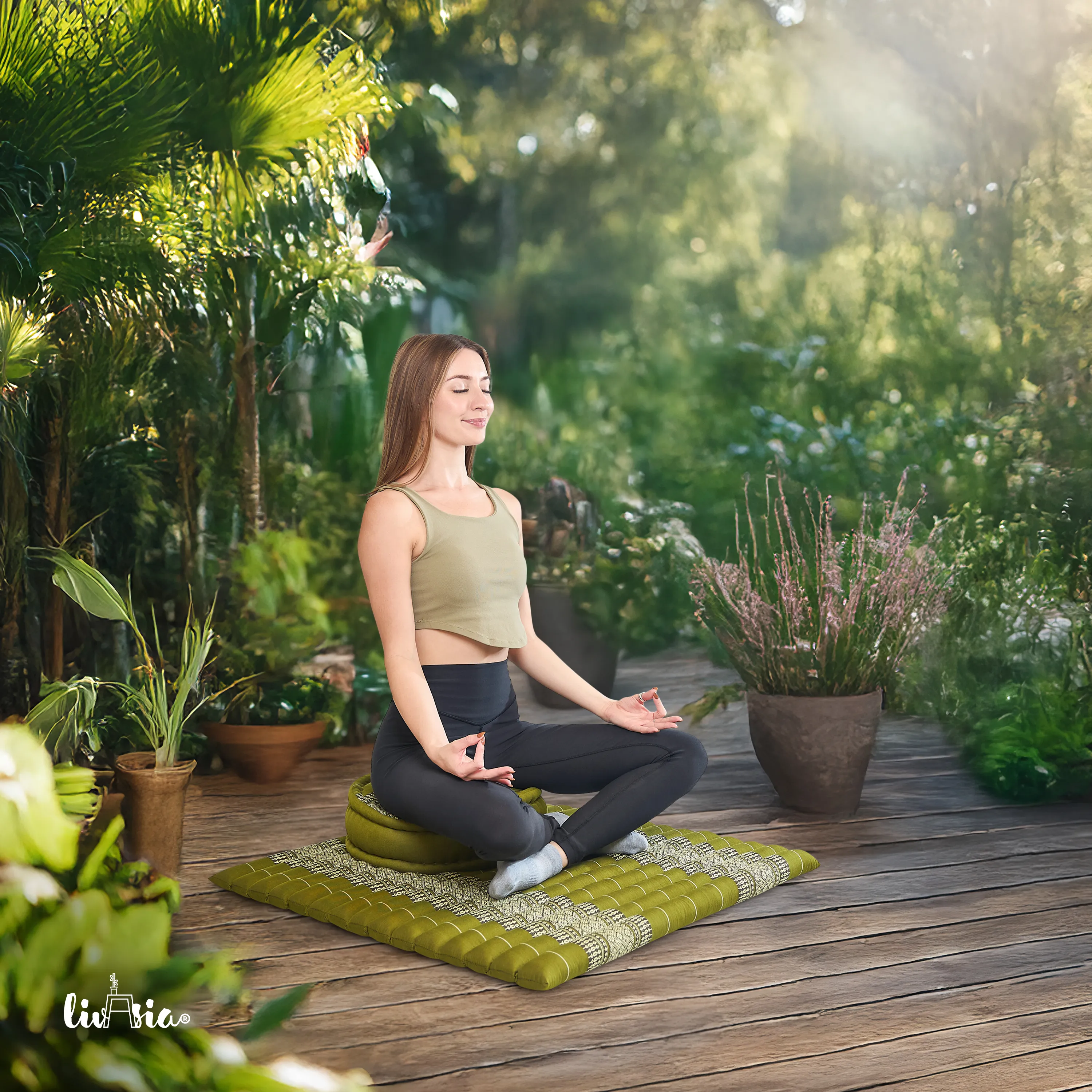 Kapok meditationskudde, set XL
