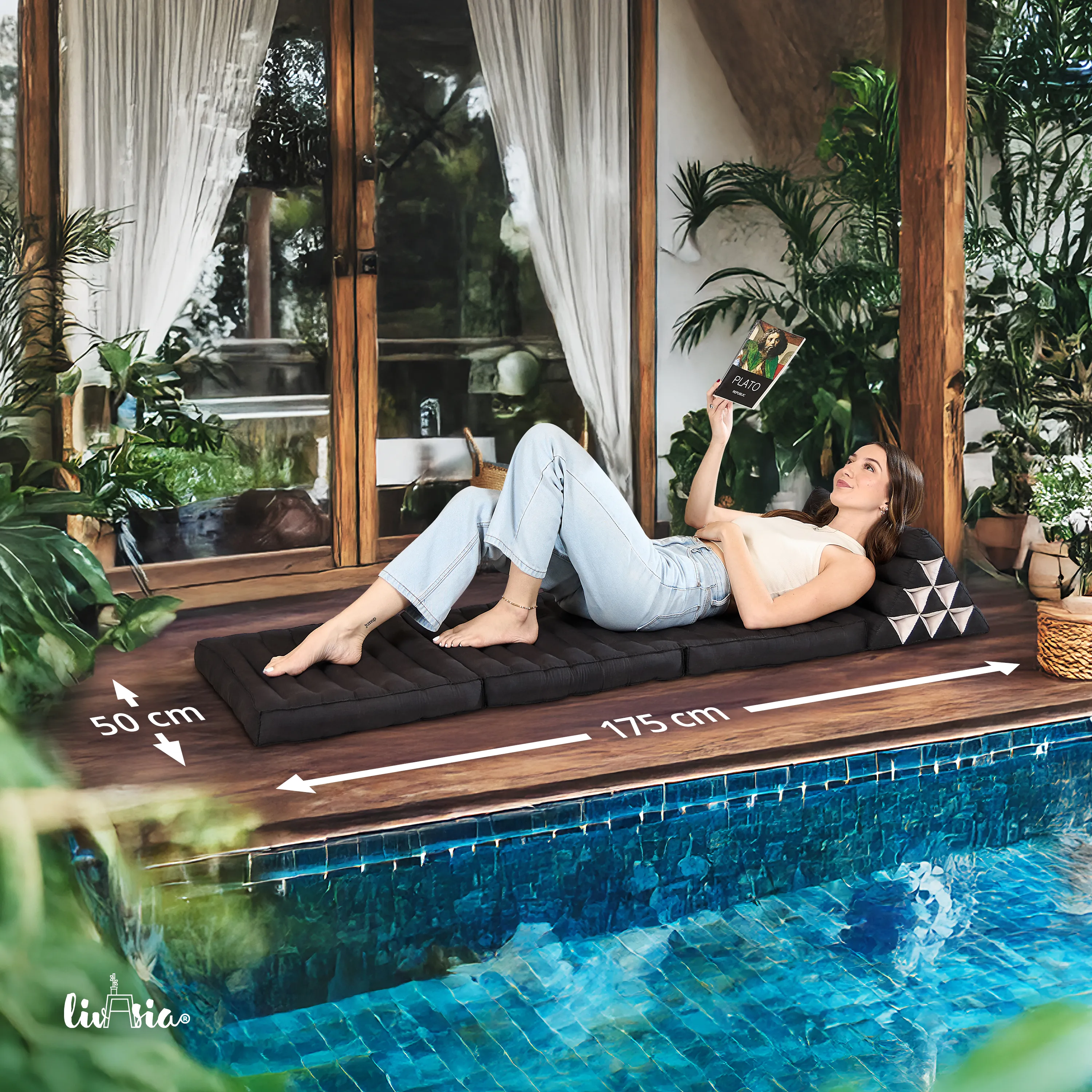 Kapok thaikudde 3 liggdelar, basic