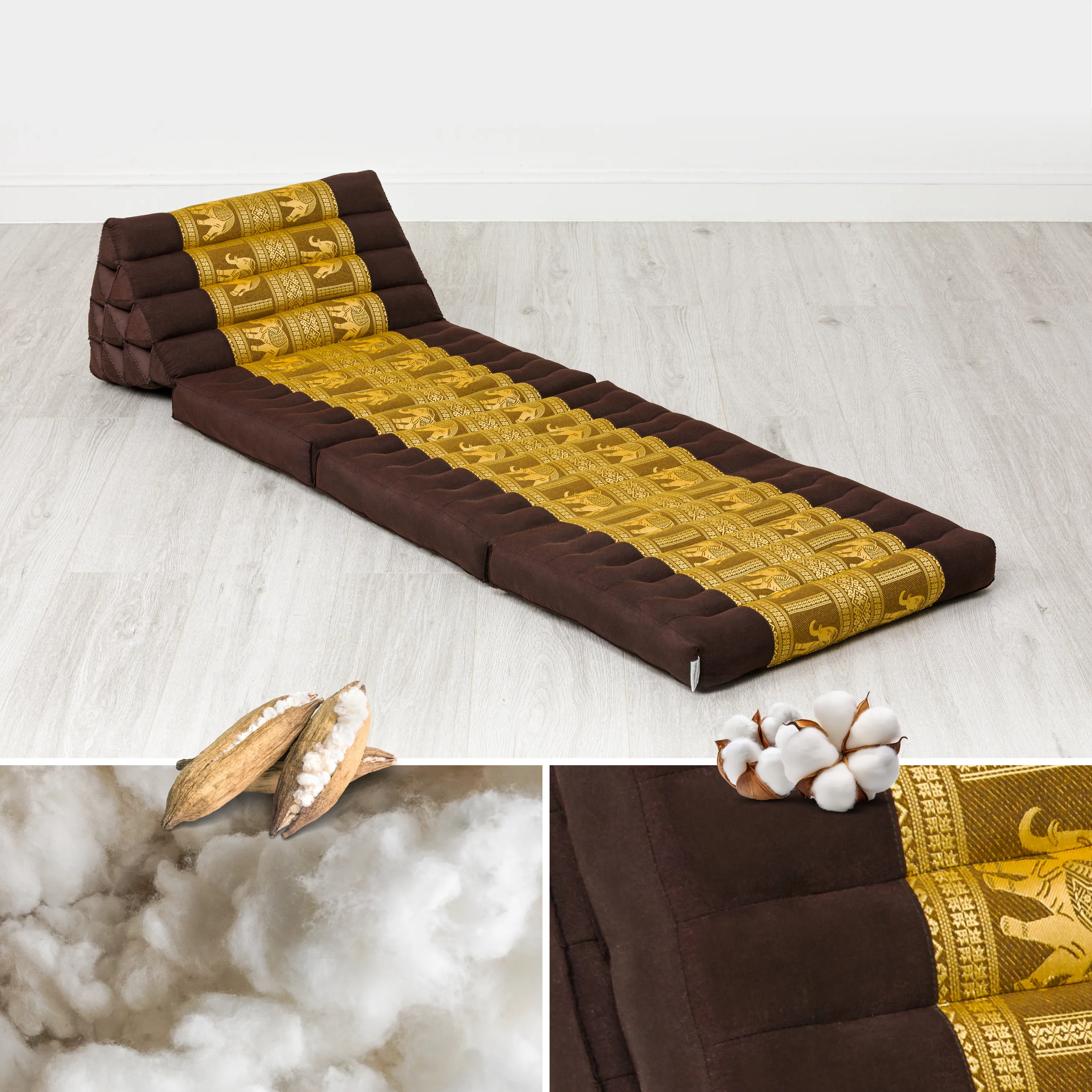 Kapok thaikudde 3 liggdelar, deluxe