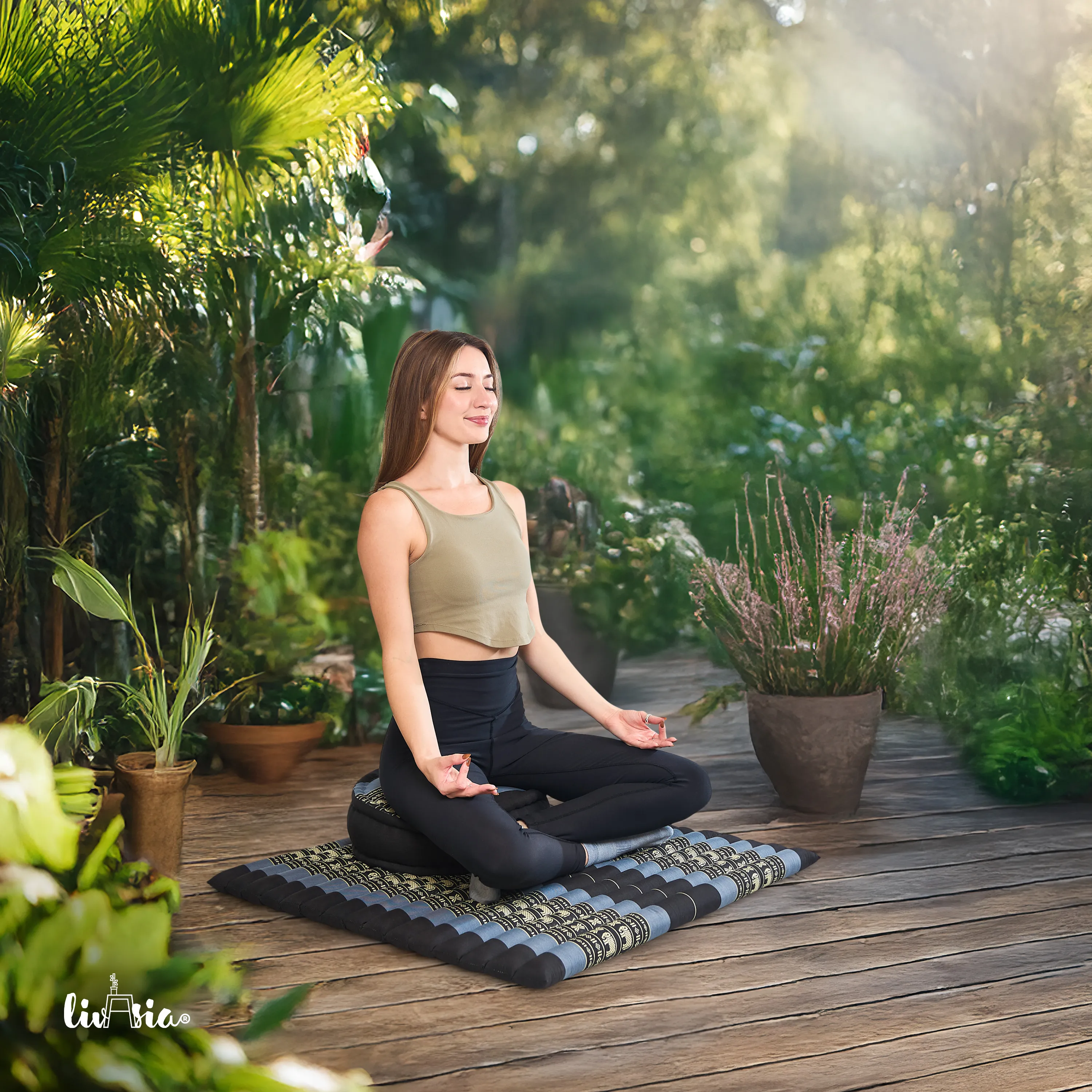 Kapok meditationskudde, set XL