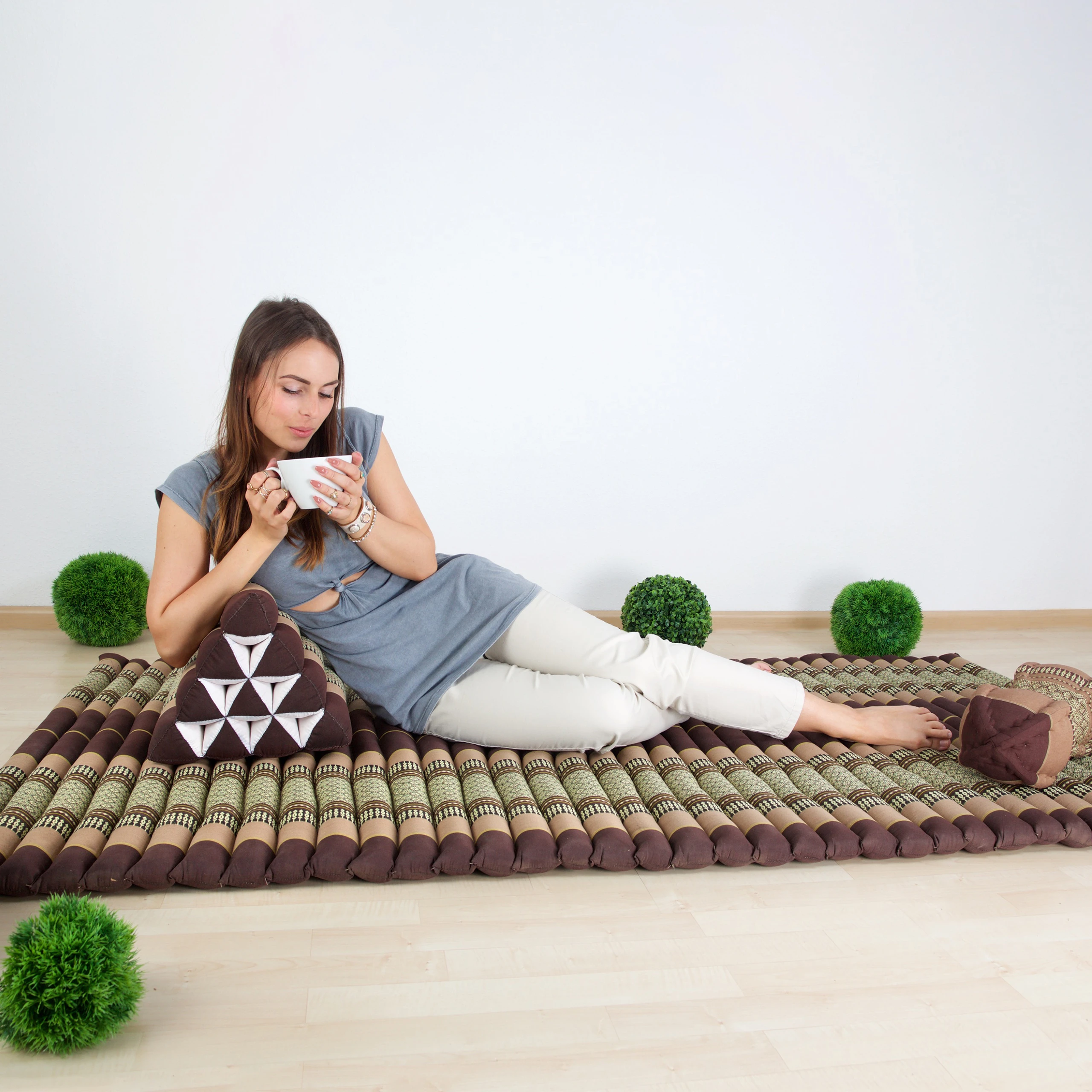 Kapok rullmadrass, 110 cm bred