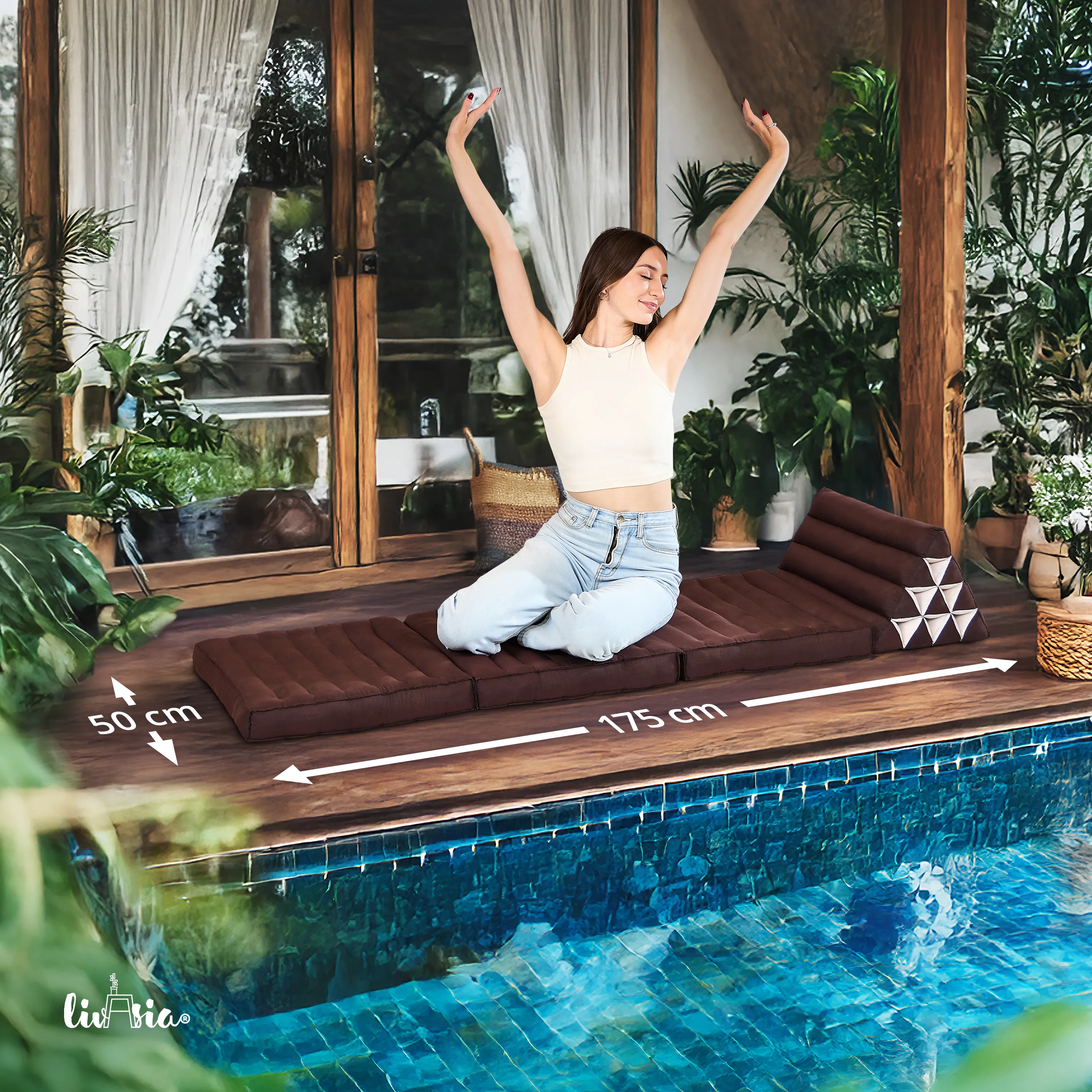 Kapok thaikudde 3 liggdelar, basic