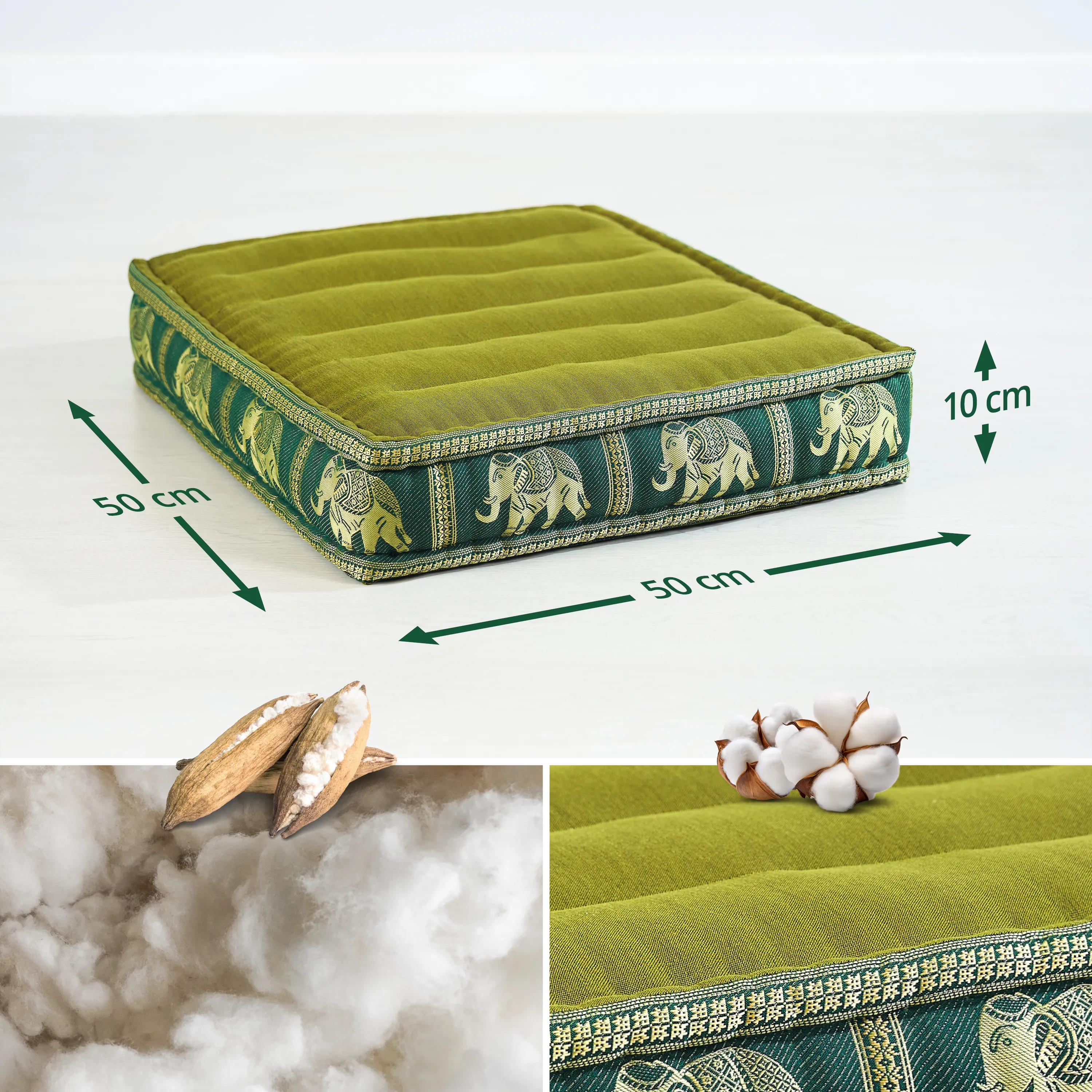 Kapok golvkudde, deluxe