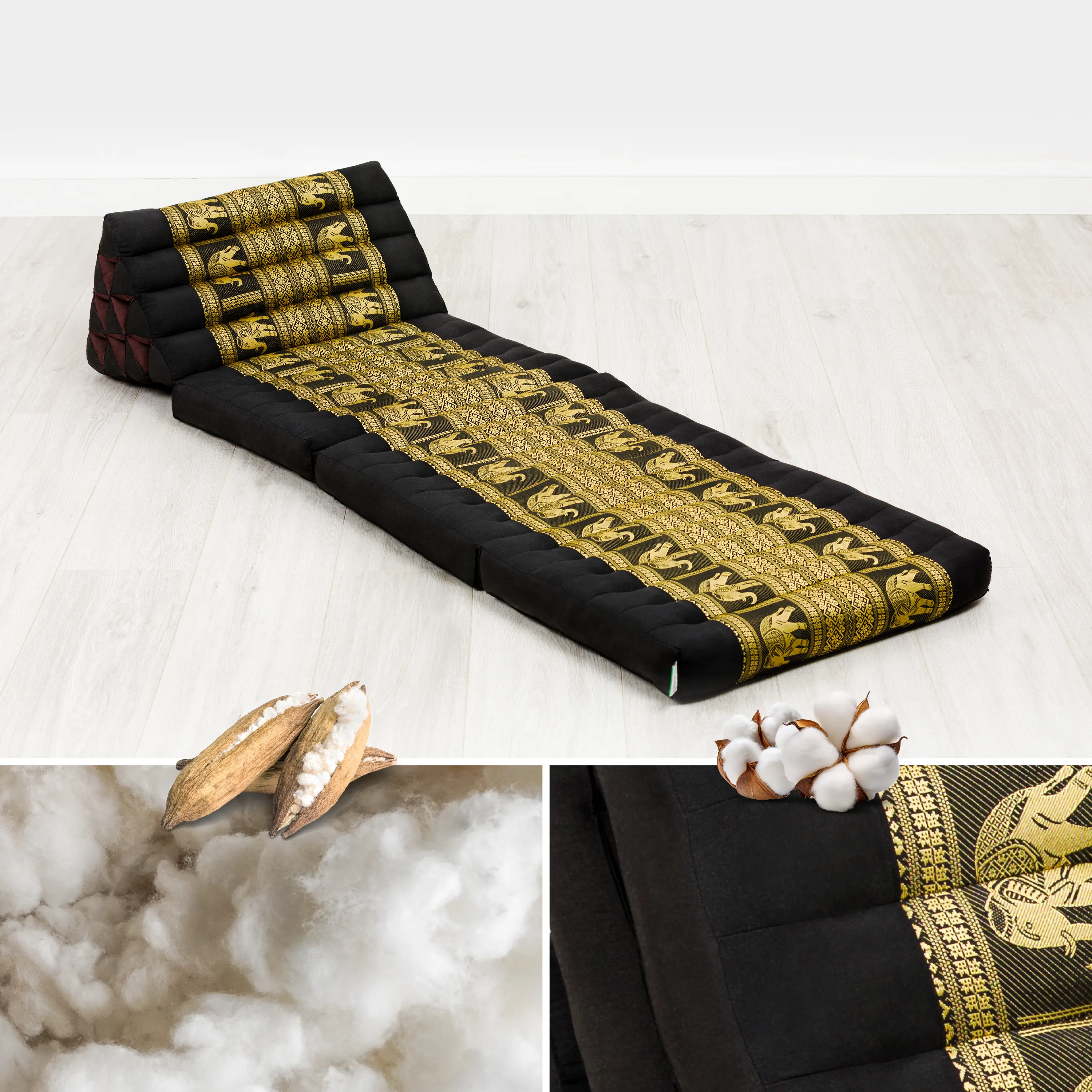 Kapok thaikudde 3 liggdelar, deluxe
