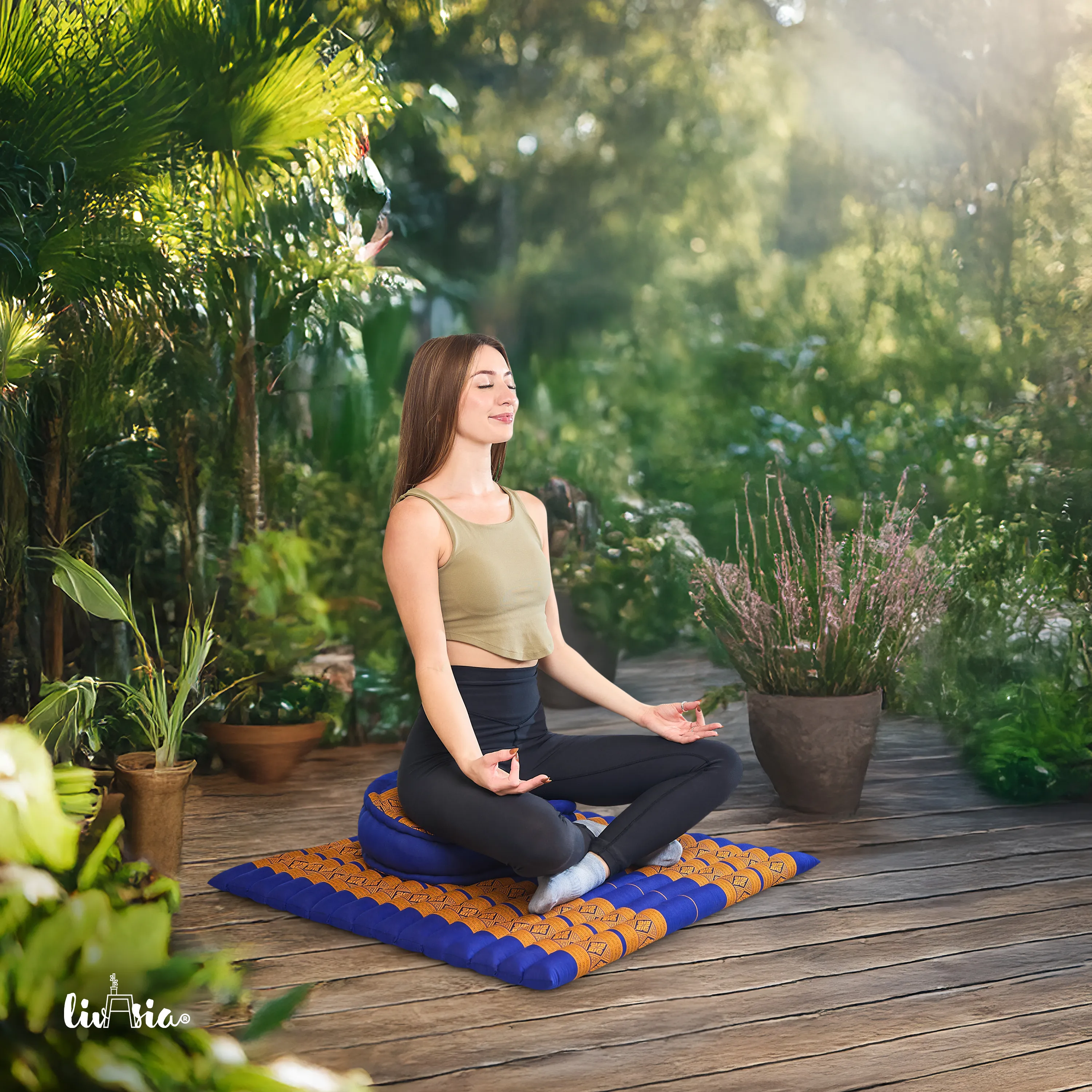 Kapok meditationskudde, set XL