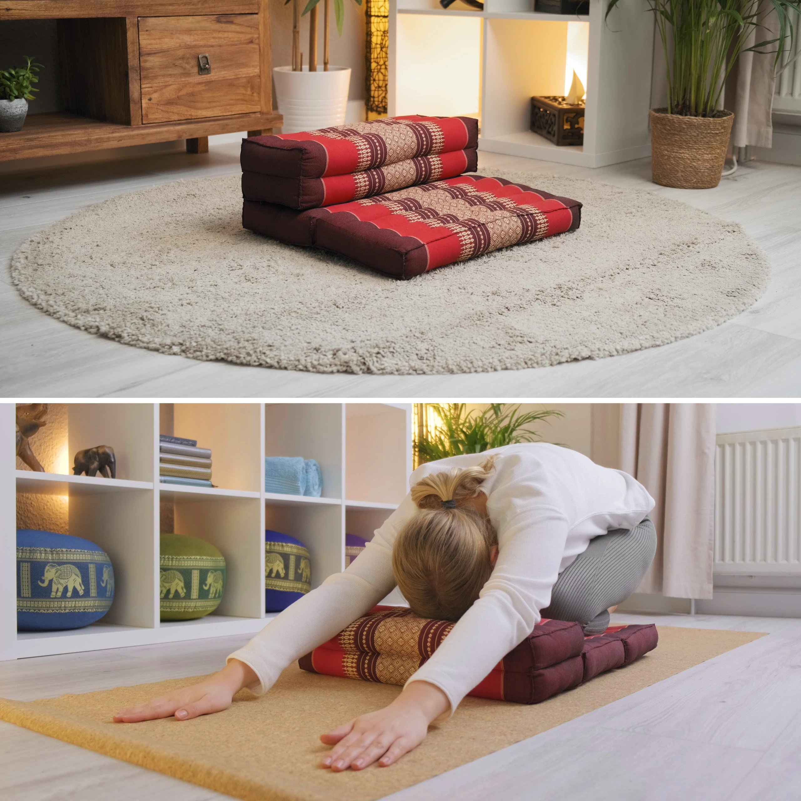 Kapok stödkudde, vikbar