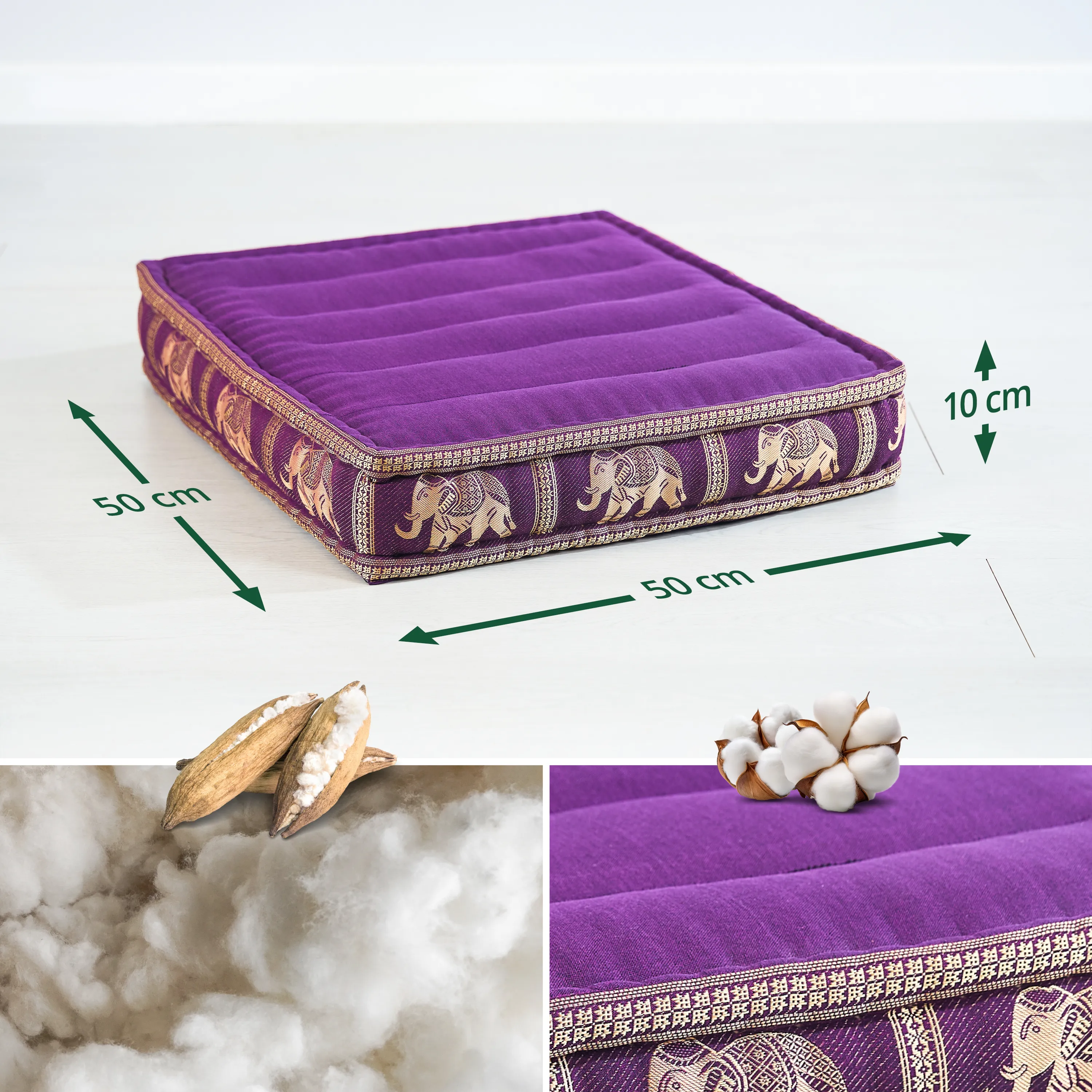 Kapok golvkudde, deluxe