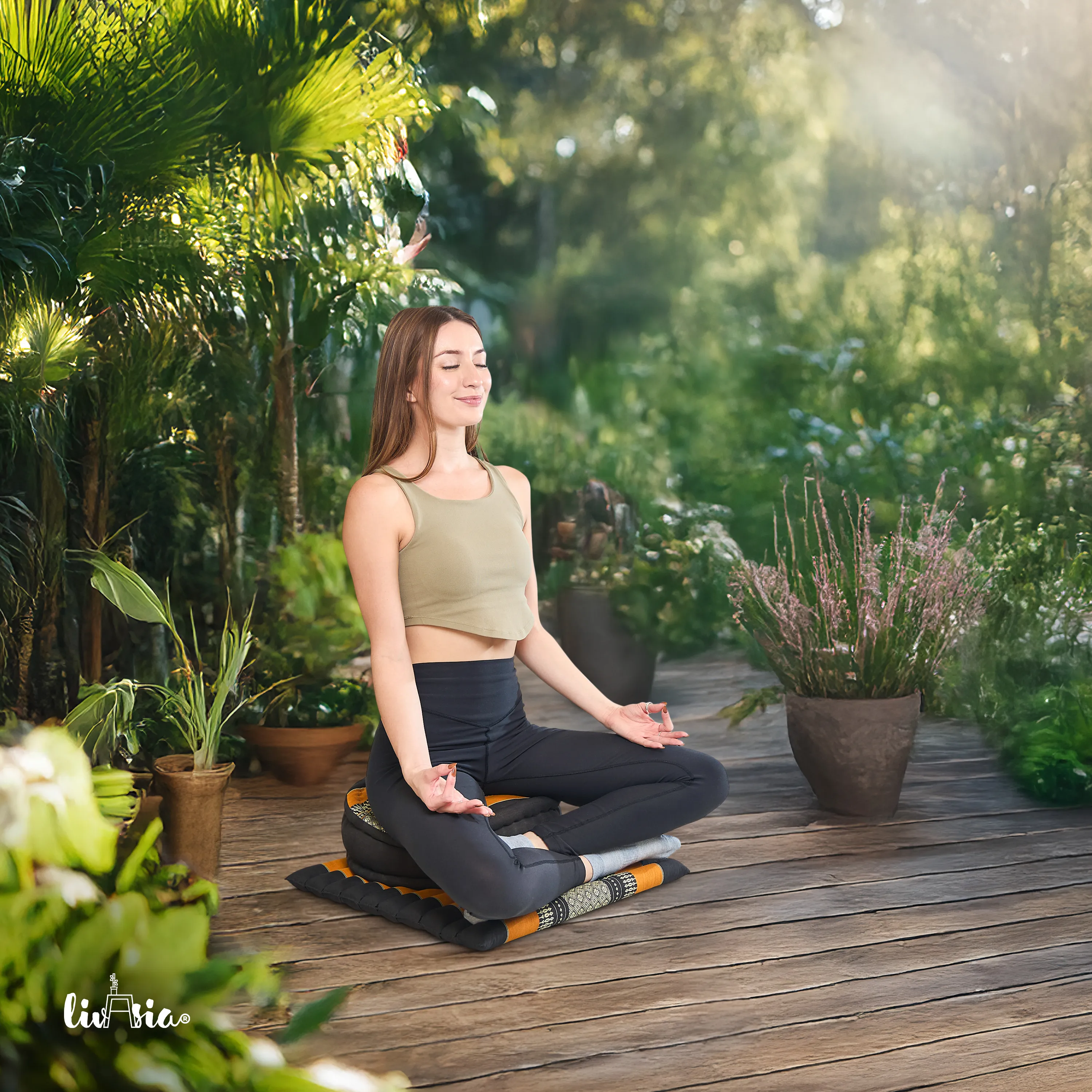 Kapok meditationskudde, set L