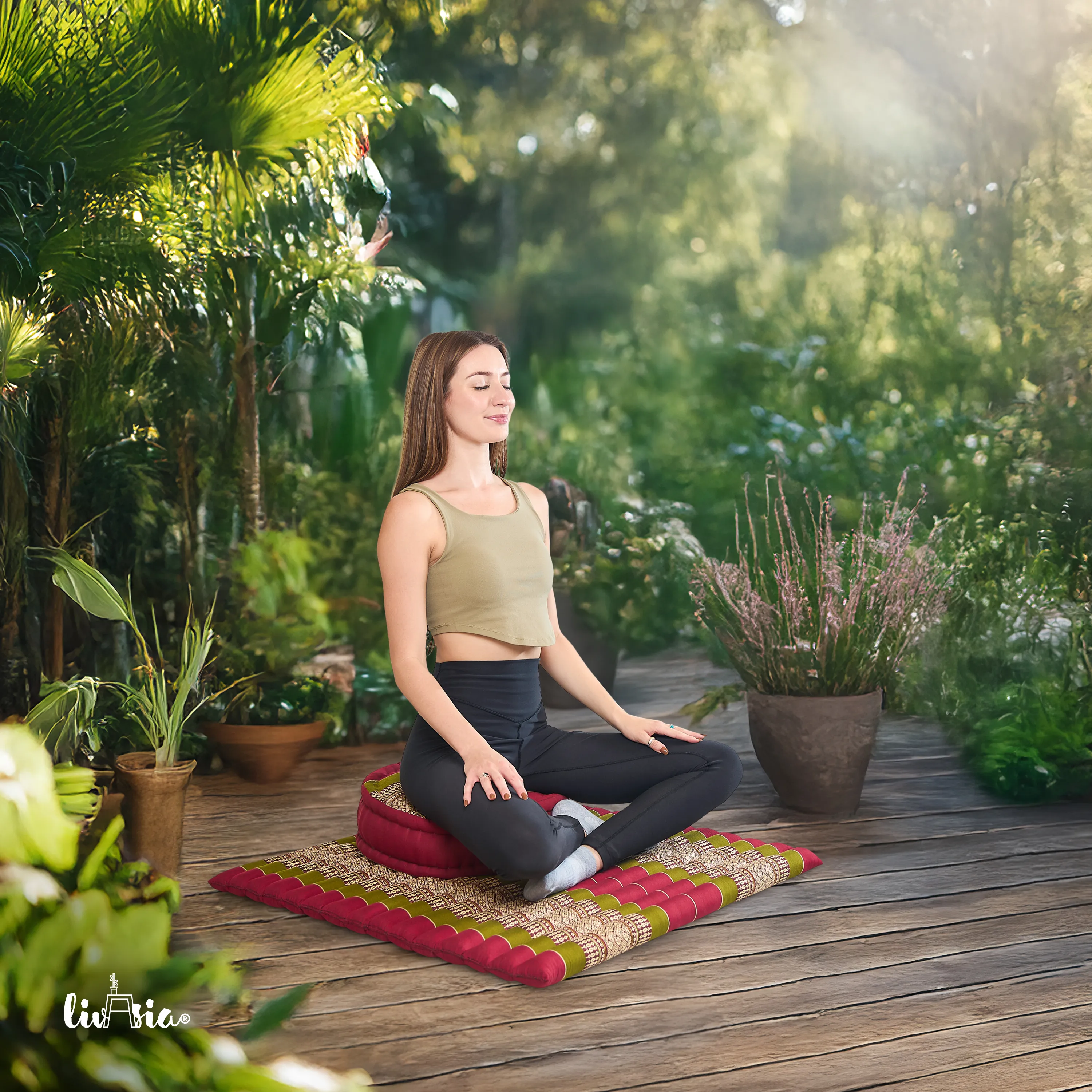 Kapok meditationskudde, set XL