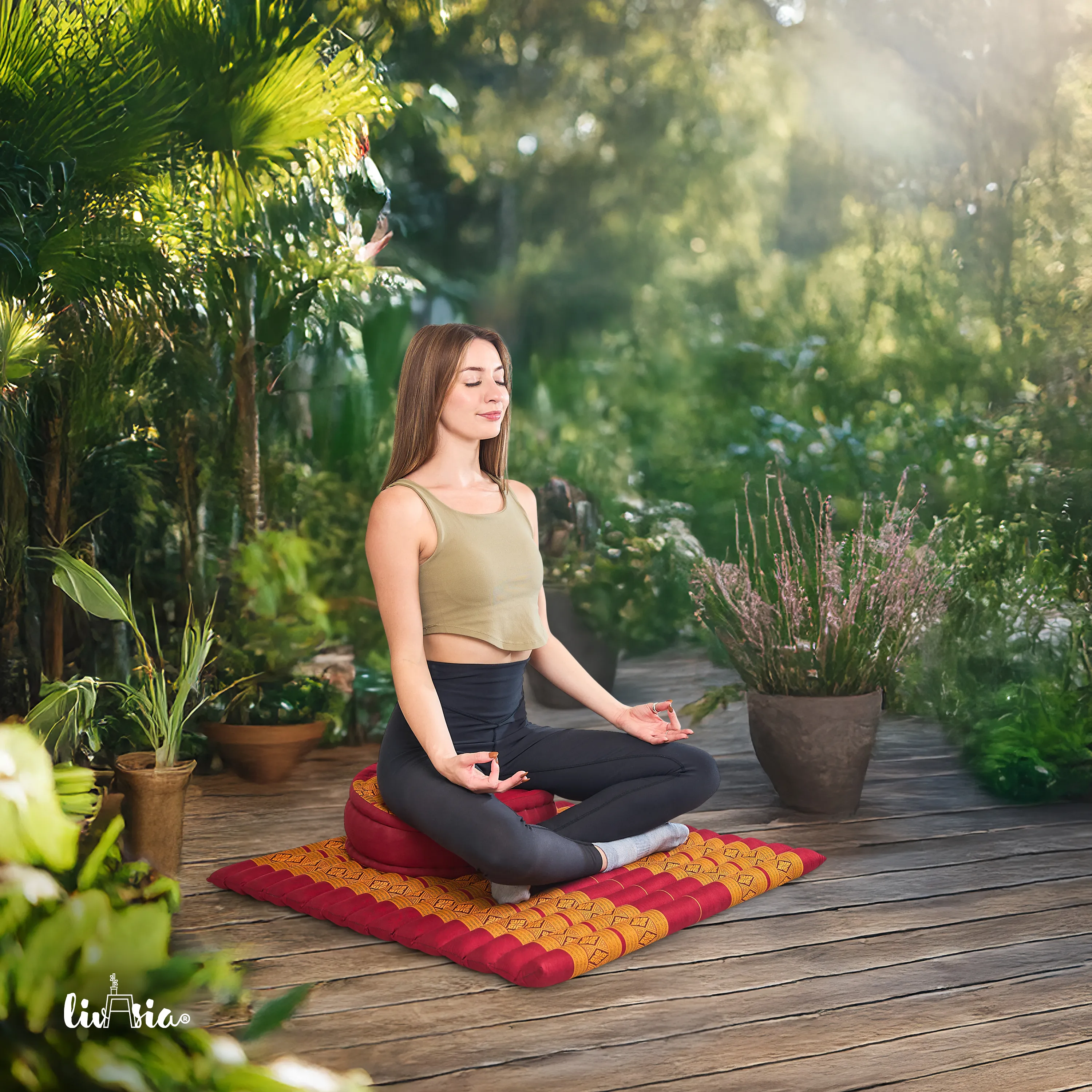Kapok meditationskudde, set XL