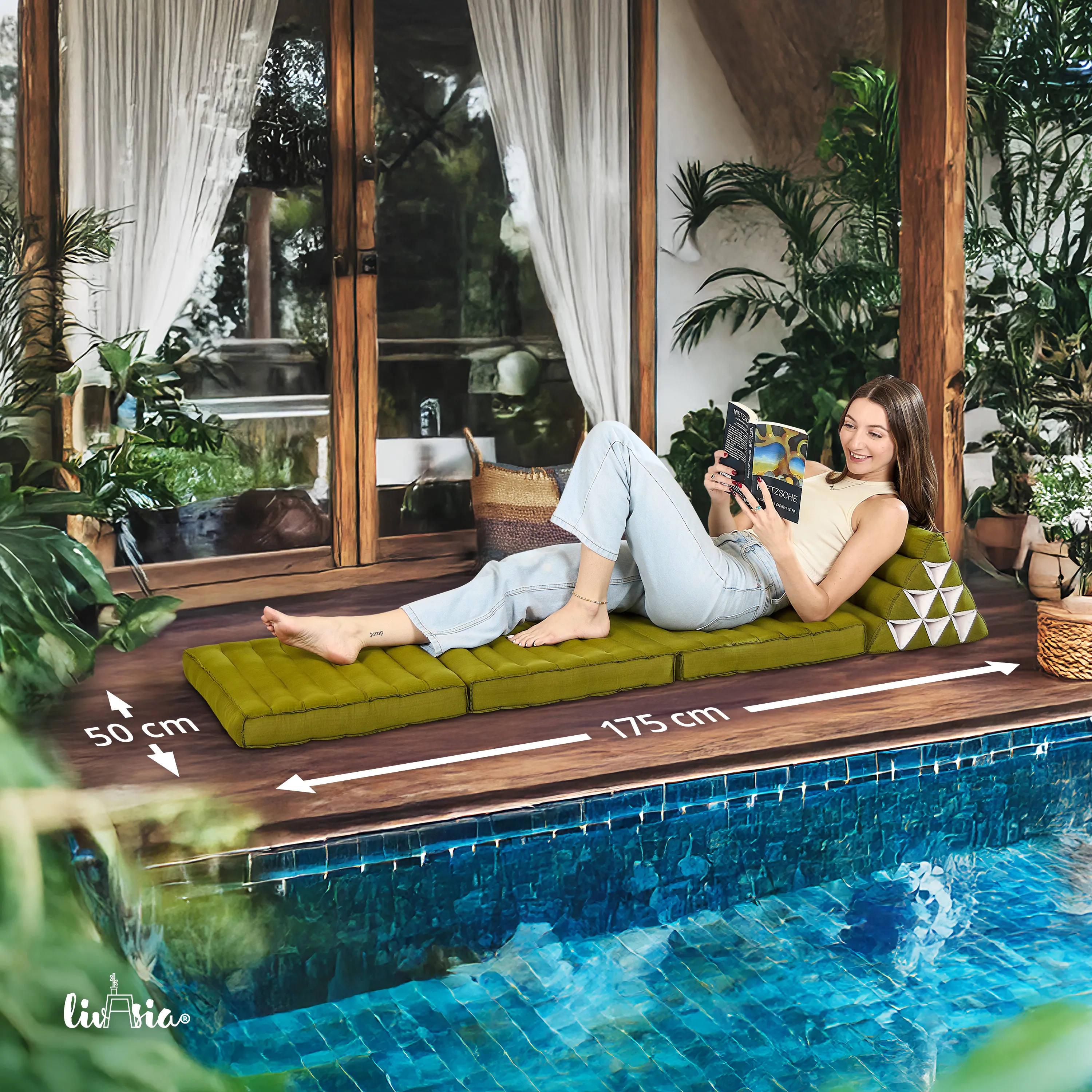 Kapok thaikudde 3 liggdelar, basic