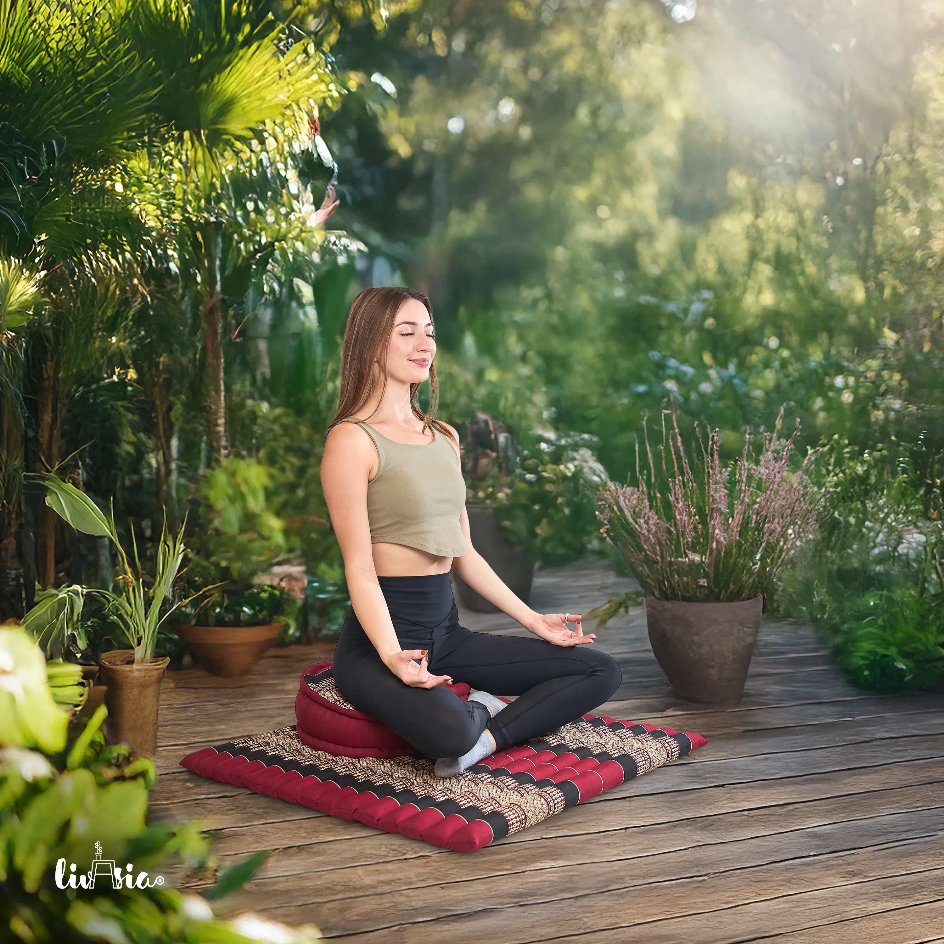 Kapok meditationskudde, set XL