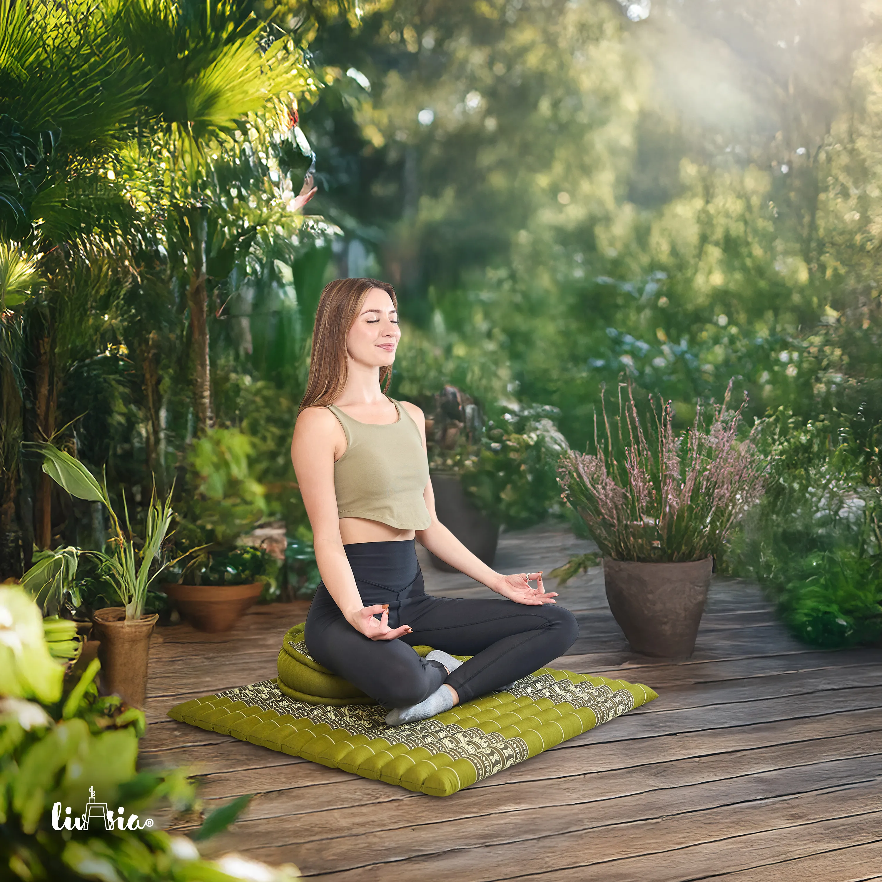 Kapok meditationskudde, set XL
